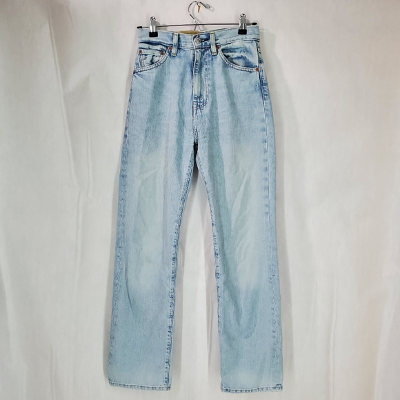 Levi's Denim - Levi's LVC 701 1950s Jeans Women Sz 25 X 30 Blue‎ Denim Pink Selvedge Big E Tab